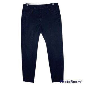 Autograph Midnight Blue Moto Pants Zipper Pockets‎ 10 UK